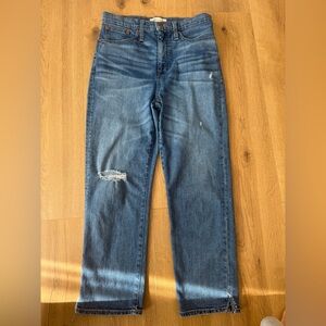 Madewell classic straight jean size 27